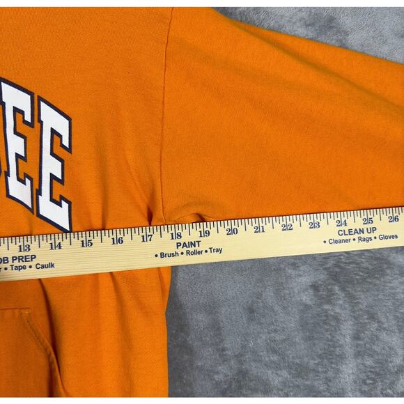 VINTAGE 90s Tennessee Sweatshirt Women's XL (18) Hoodie Logo Cotton Made In USA - Picture 5 of 8